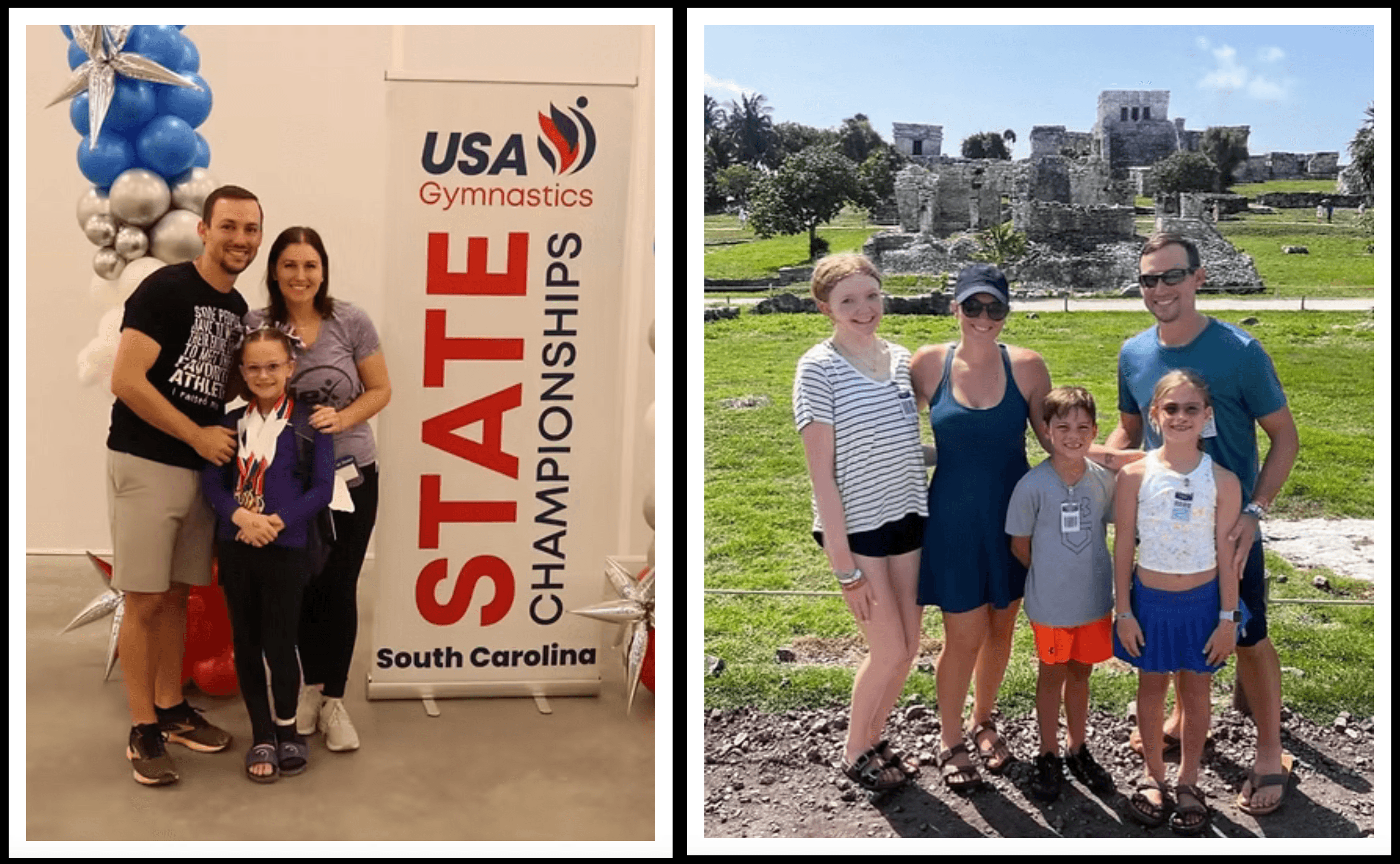 FloorMusic founders at gymnastics event